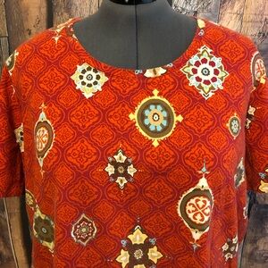 4X 30/32 Catherine’s Liz & Me printed knit top